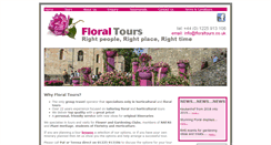 Desktop Screenshot of floraltours.co.uk